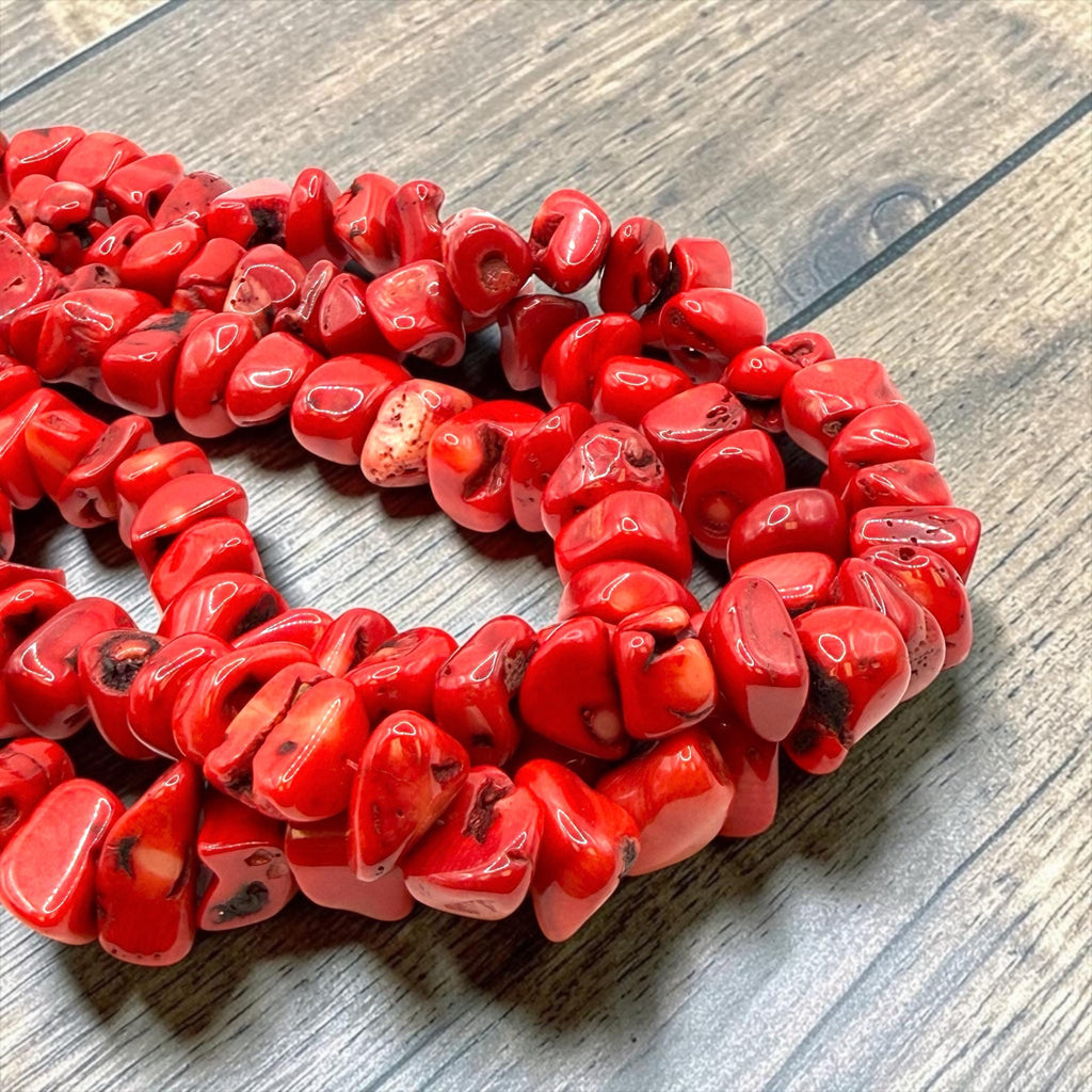 15-20mm Darkest Bamboo Coral Beads Organic Black Matrix - Authentic Indonesian Reef Origin - Men's Jewelry - 3D Freeform Chunky Nugget