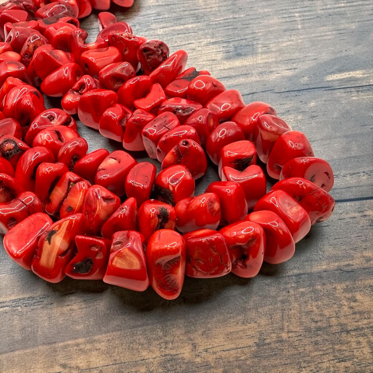 15-20mm Darkest Bamboo Coral Beads Organic Black Matrix - Authentic Indonesian Reef Origin - Men's Jewelry - 3D Freeform Chunky Nugget
