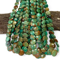 Graduated AAA Shingled Turquoise Beads - Gorgeous Matrix - Untreated with No Dye or Color Enhancement -Layered Flat Coin 6-15mm (SKU#B410)