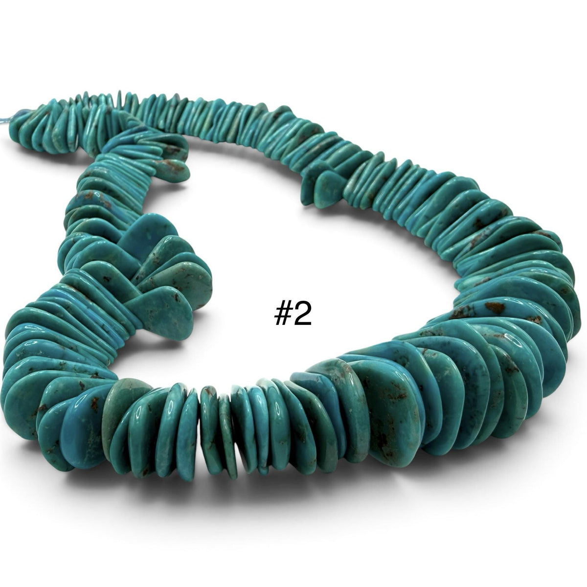 Top-Drilled Cornflake Arizona Turquoise Beads USA Matrix- Untreated with No Dye or Color Enhancement- Men's Jewelry Making Teardrop 10-18mm