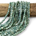 Royal Guatemala Jade Beads - Sourced From the Motagua Region of Guatemala - Faceted Cube 7mm