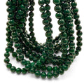 Dark Green Congo Malachite Beads From Africa - Subtle Banding - Natural Color - Smooth Round 8mm #B105